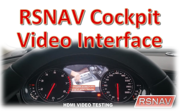 RSNAV Audi A6/A7/A8/S6/S7/RS6/RS7/S8 VW Touareg Instrument Cluster Video Interface
